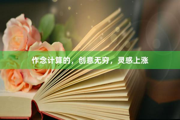 作念计算的，创意无穷，灵感上涨