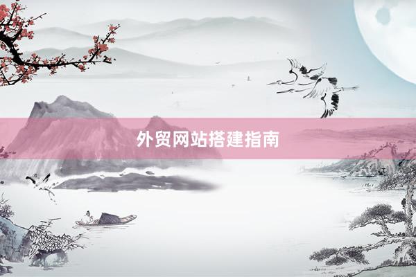 外贸网站搭建指南
